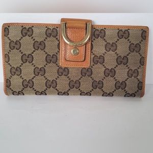 Gucci Guccissima Canvas Leather Wallet
